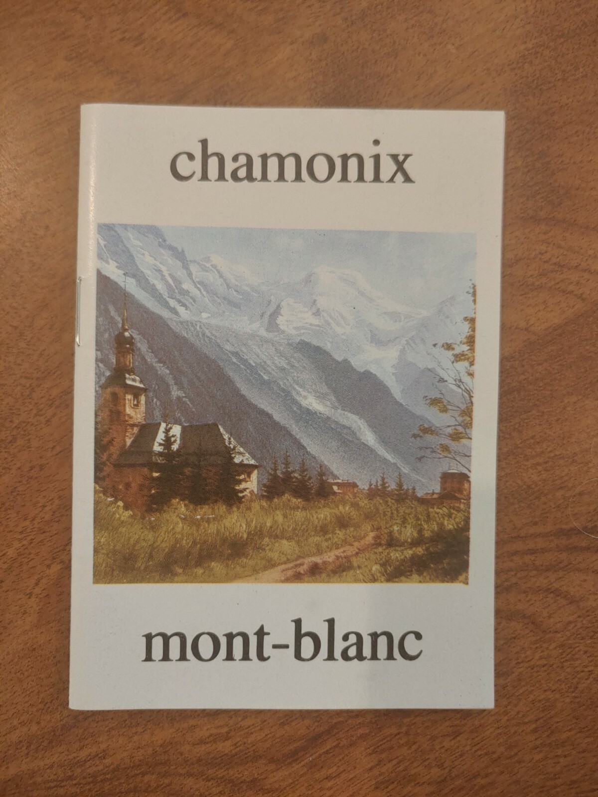 Chamonix Mont-Blanc tourist booklet from the 1960s
