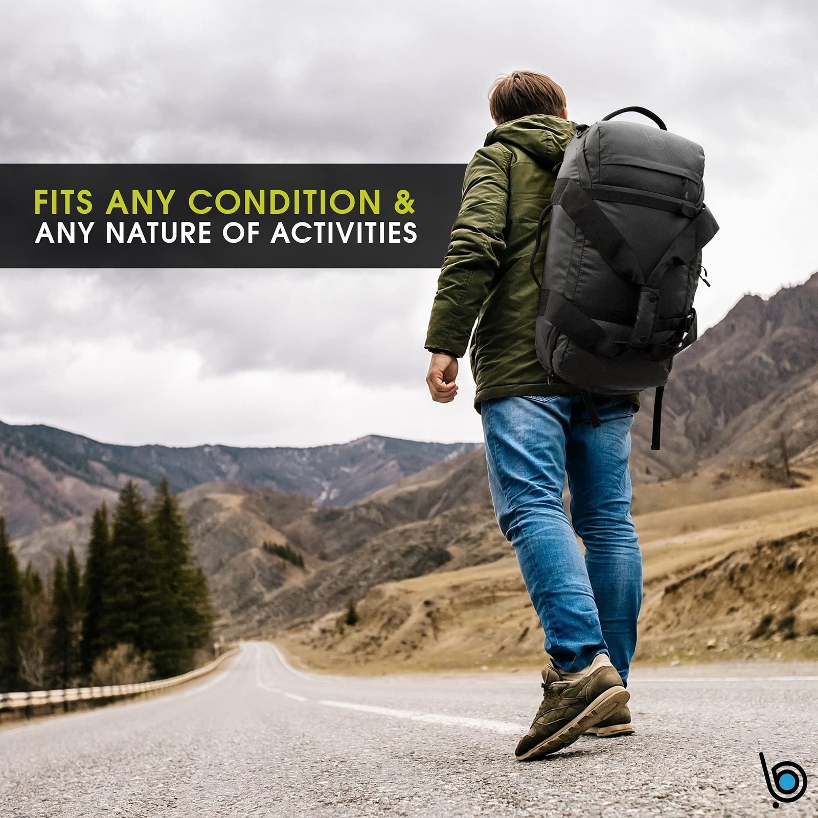 Bago Waterproof Duffel Bag Backpack For Men & Women – 3 Way Duffel Backpack f…