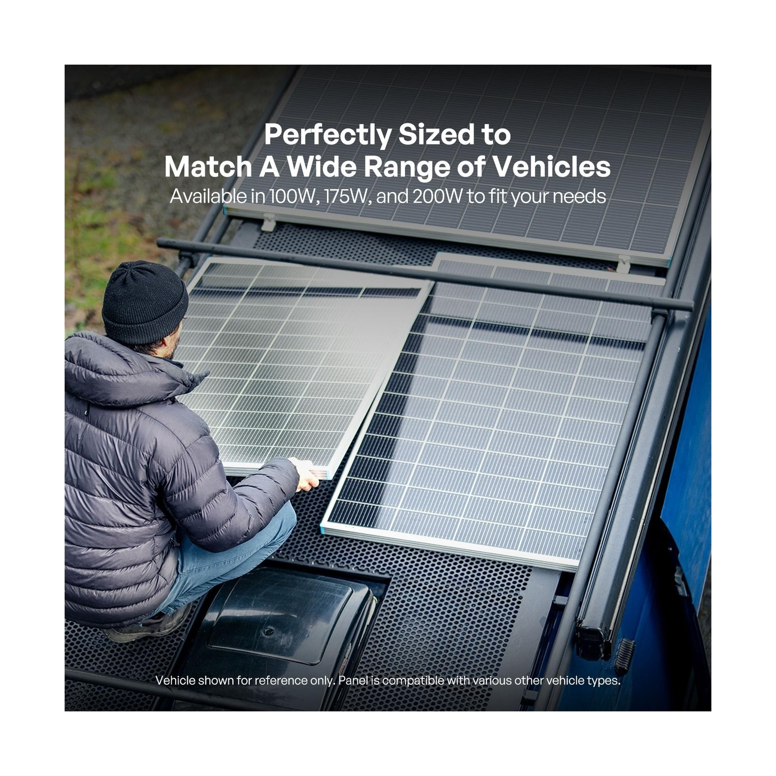 200W Solar Panel N-Type 16BB, 24V RV Solar Panel 200 Watt, 25% High Efficienc…