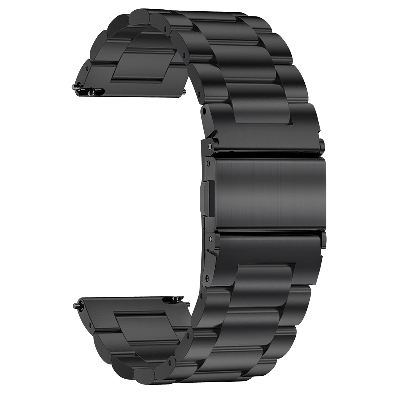 TStrap Metal Watch Strap 20mm – Black Quick Release Watch Straps for Men Wome…