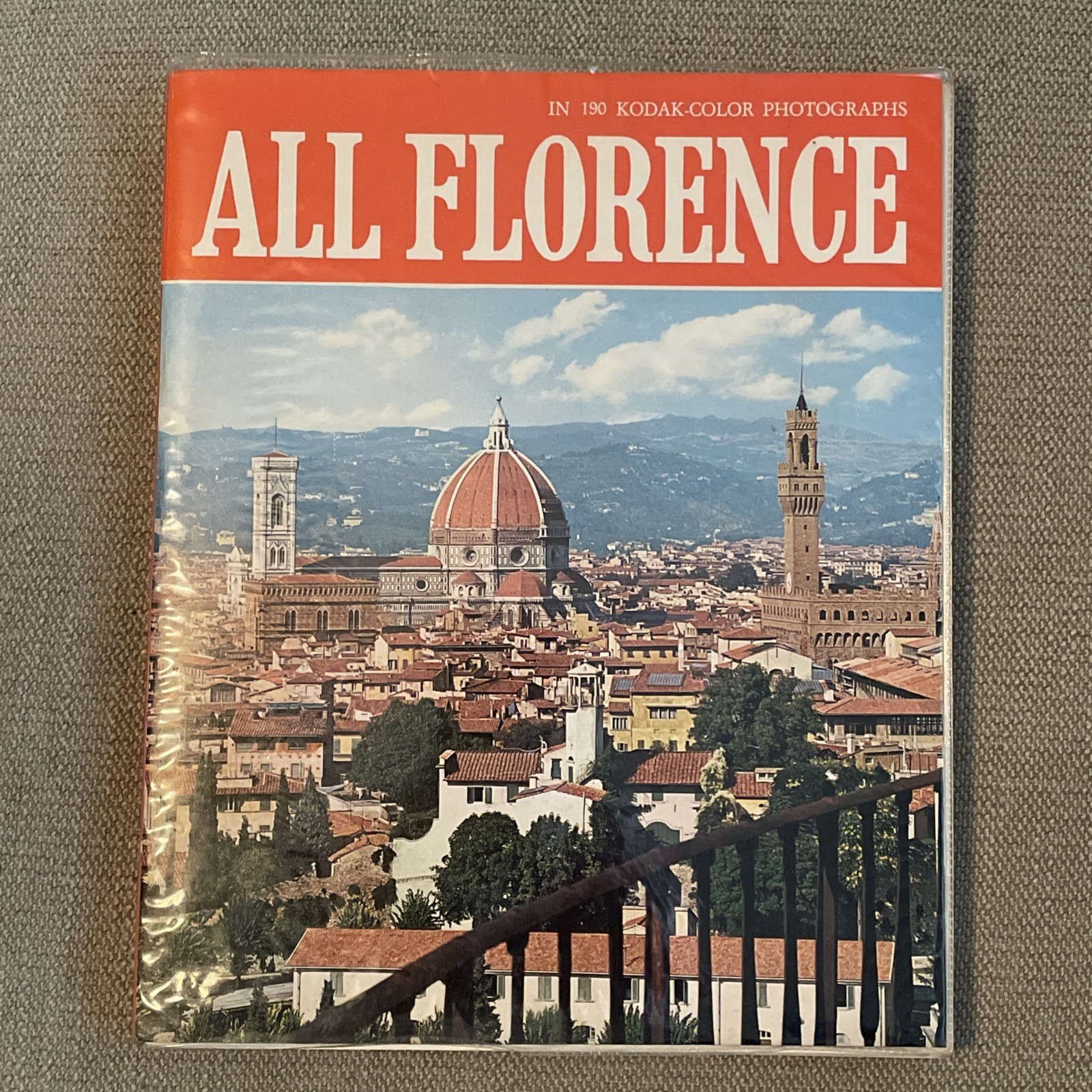 All Florence In 190 Kodak Color Photographs (1972 Paperback Clear Dust Jacket)