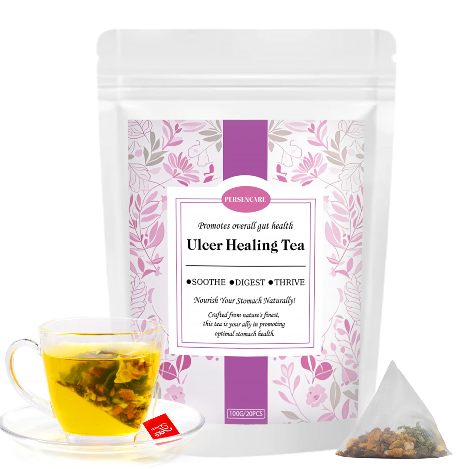 20 Pcs Natural Ulcer Healing Tea Relief Stomach Bloating Gastritis Soothing Tea