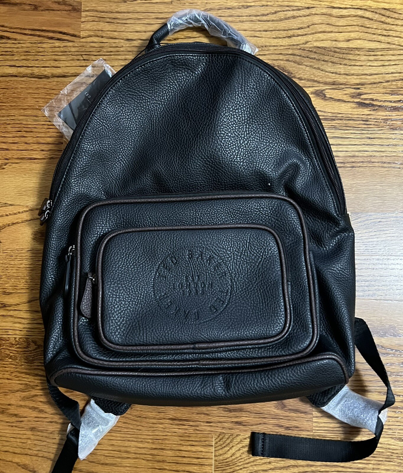 NEW Ted Baker London Markar Embossed Black Backpack – Unisex