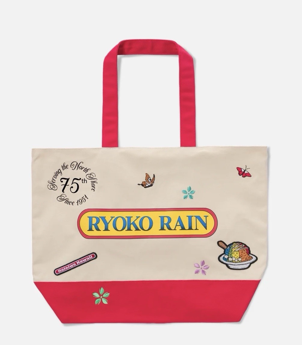 Ryoko Rain x Matsumoto Shave Ice limited edition canvas tote bag NEW
