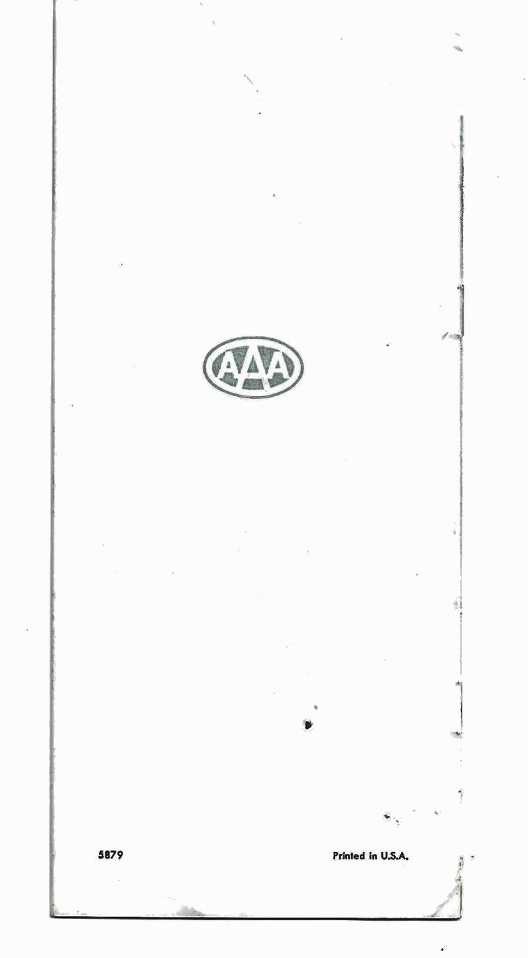 AAA Vacation Brochure 1950’s Travel Tips, Original 16-page Brochure Near Mint!