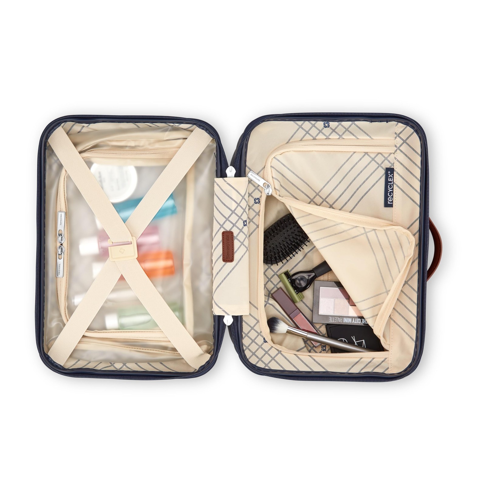 Samsonite Virtuosa Hardside Train Case, Crossbody Travel Makeup Case with Rem…
