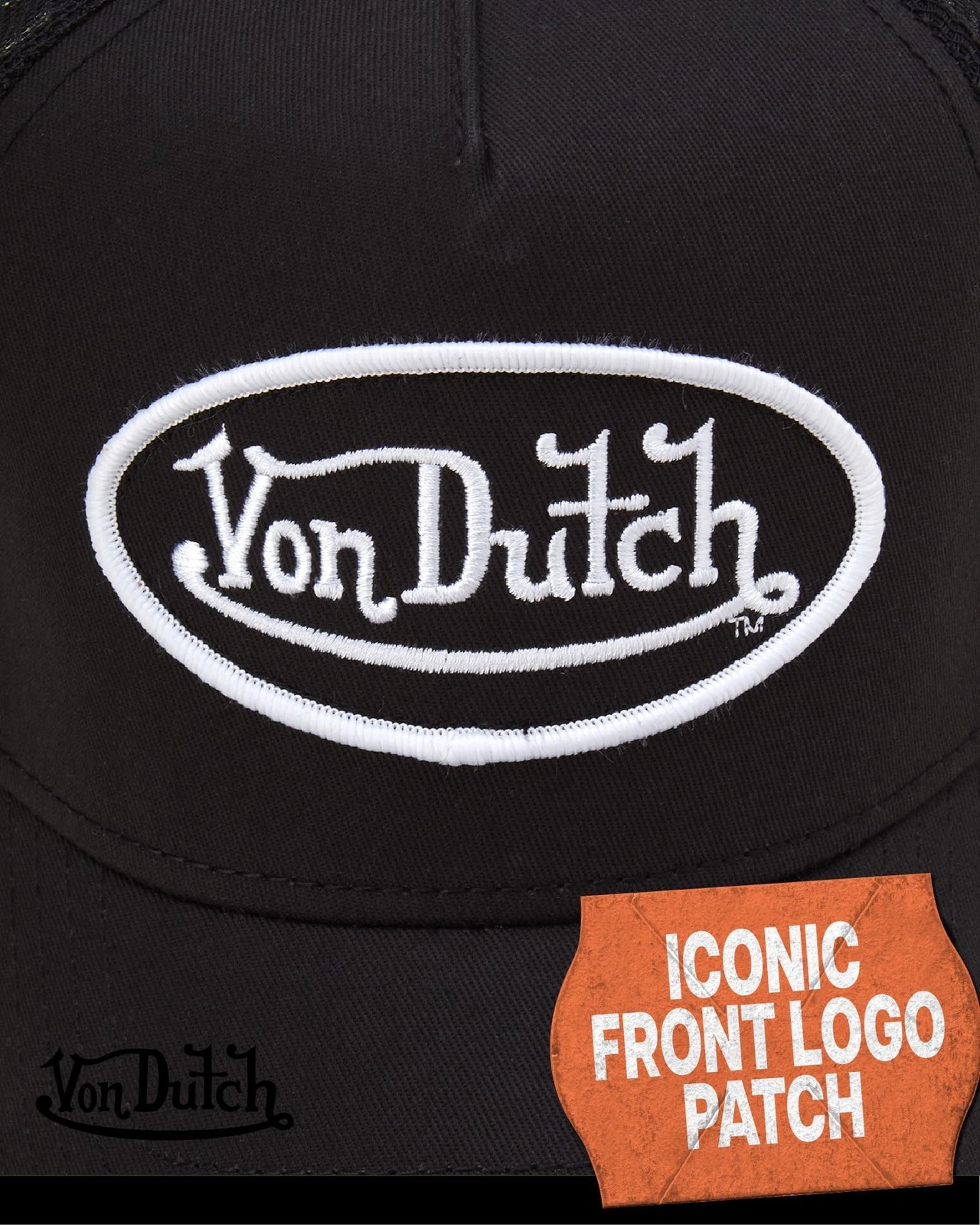 Von Dutch Unisex Trucker Hat – Retro Classic Solid Color Mesh Back Snapback B…