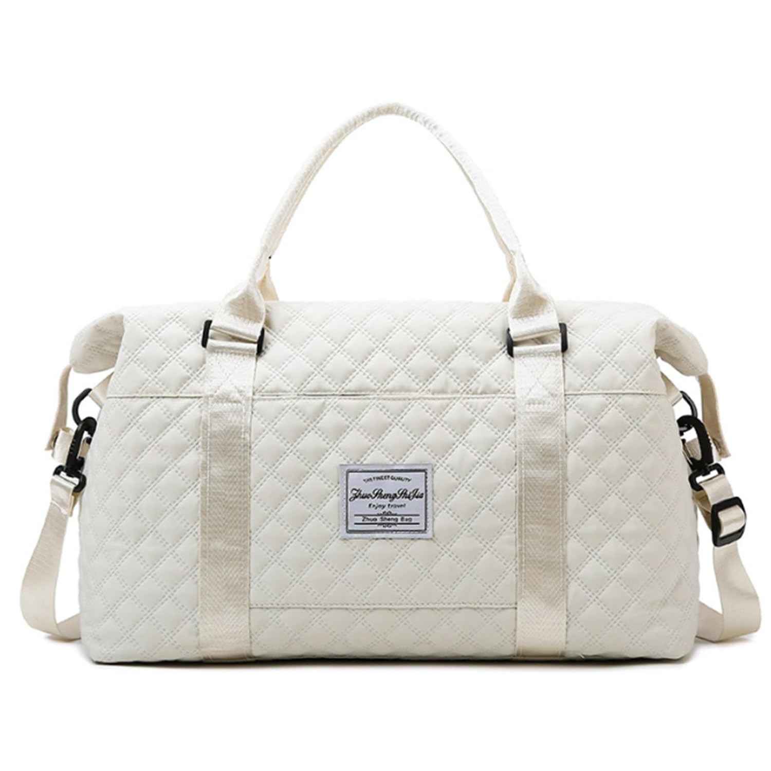 Cute Travel Bag Weekend White Duffel Cute Overnight Gym Tote Carry On Bag for…