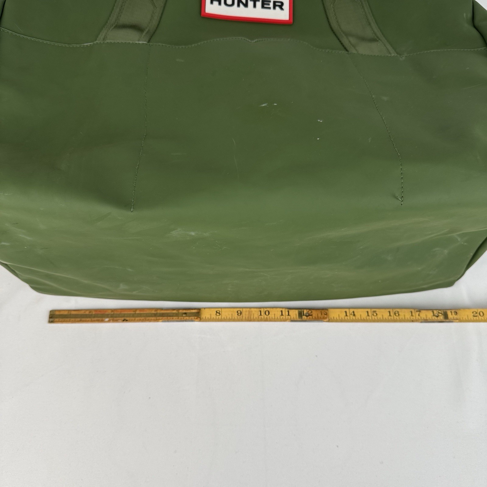 Hunter X Target Large Green Weekender Duffle Bag 20x14x10” Pockets PVC