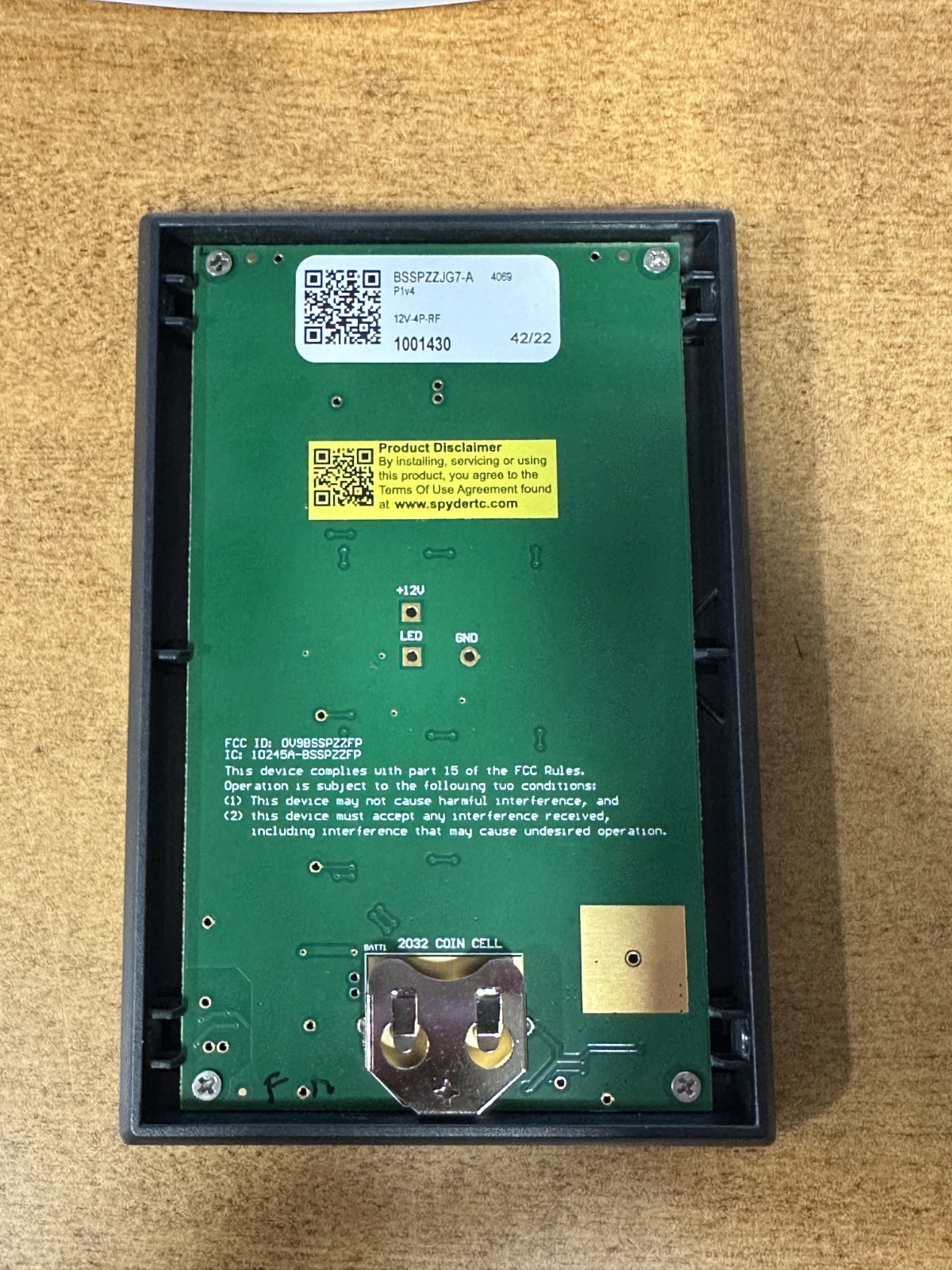 Spyder Control Panel . BSSPZZJG7-A . 4069 . 1001430 . 5139248 (BR10)
