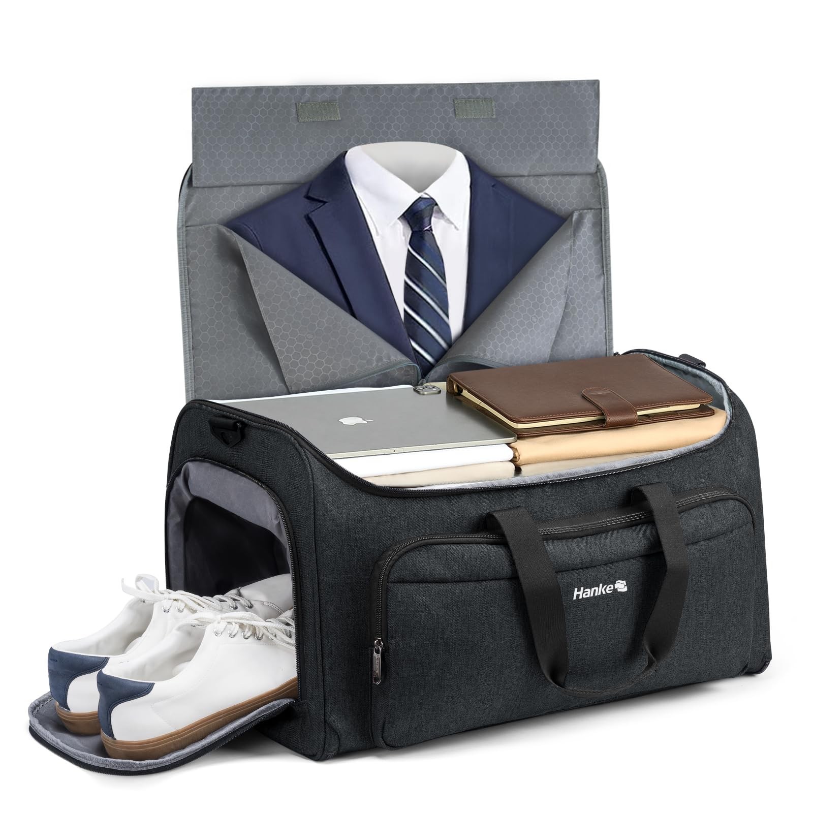 Hanke Carry on Garment Bags for Travel,Convertible Duffle Bag Luggage Bag Wee…