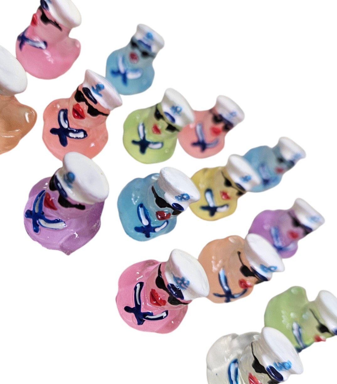 Ducks for Cruising Mini Duck Magnets Mini Sunglasses Captain Ducks Set of 15