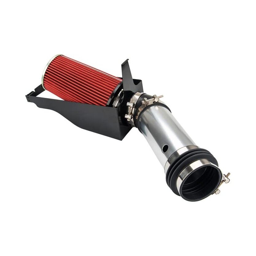 4″ Cold Air Intake System Kits w/Filter Aluminum 1999-2003 Ford F250/F350 Red
