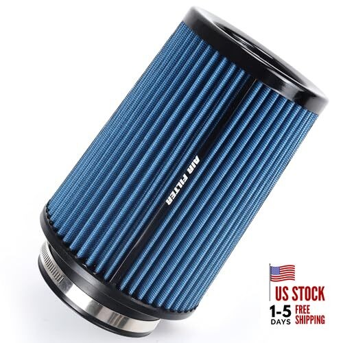 3 3.5 4 Inch Cold Air Intake Filter 76mm 89mm 101mm High Performance Blue