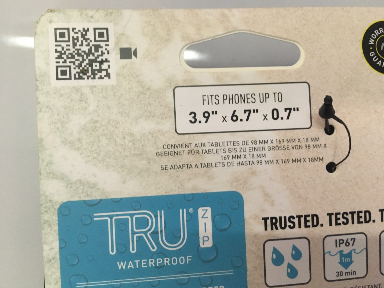 NEW RunOff Waterproof – Phone Case – Tru 3.9″ x 6.7″ x 0.7″
