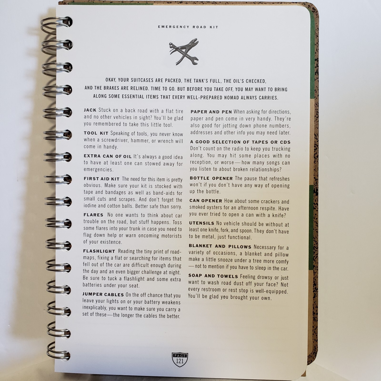 Chronicle Books Road Trip Journal 126 Pages Spiral Travel Vacation Scrapbook 6×8