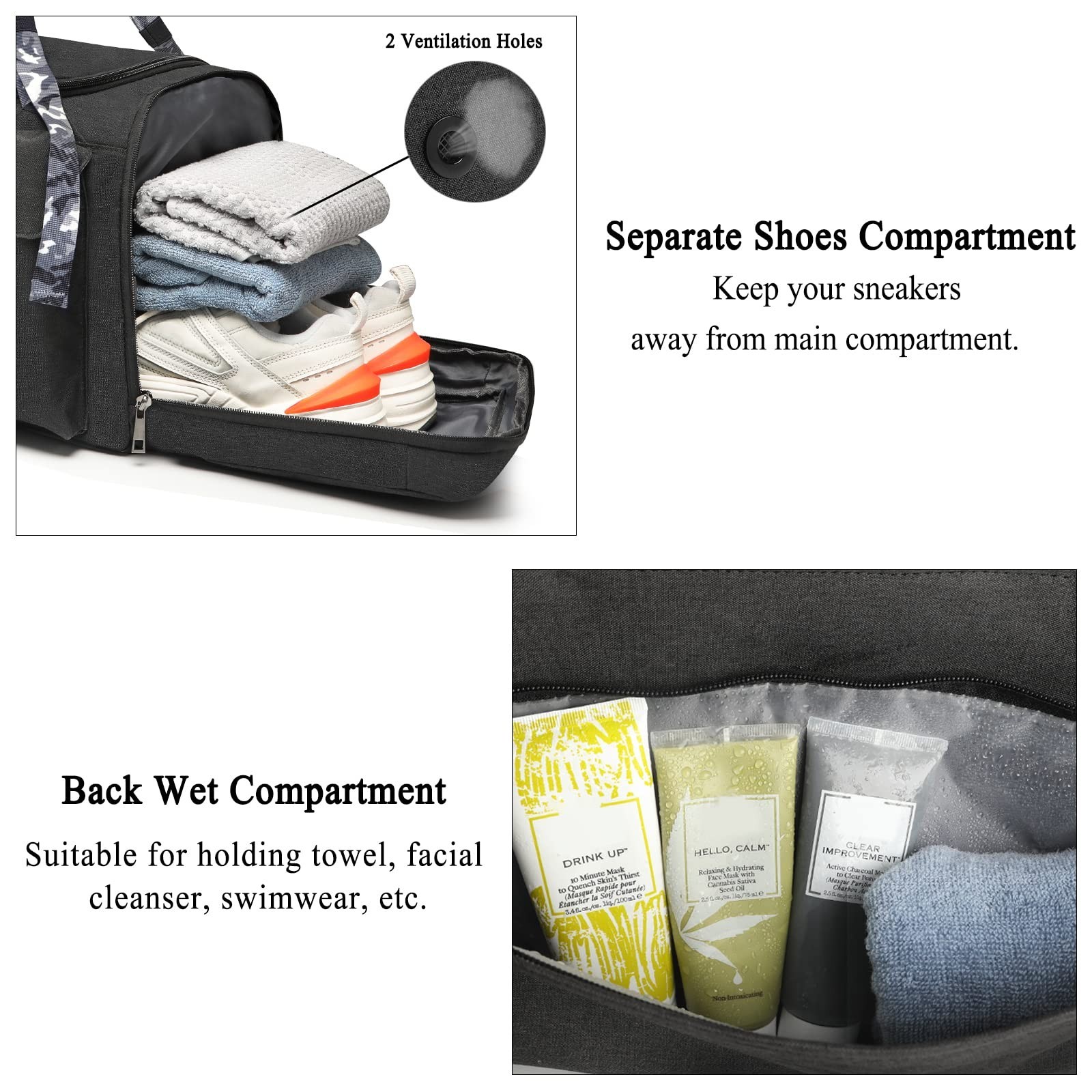 Cico Rider Gym Bags for Men Gym Duffle Bag Backpack 3-Way Sports Duffel Bags …