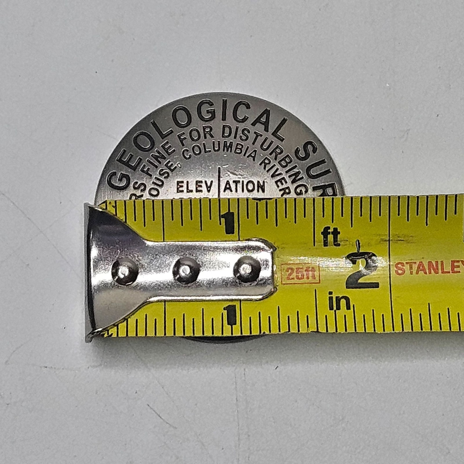 U.S. Geological Survey Benchmark Replica Vista House Columbia River Gorge 1916