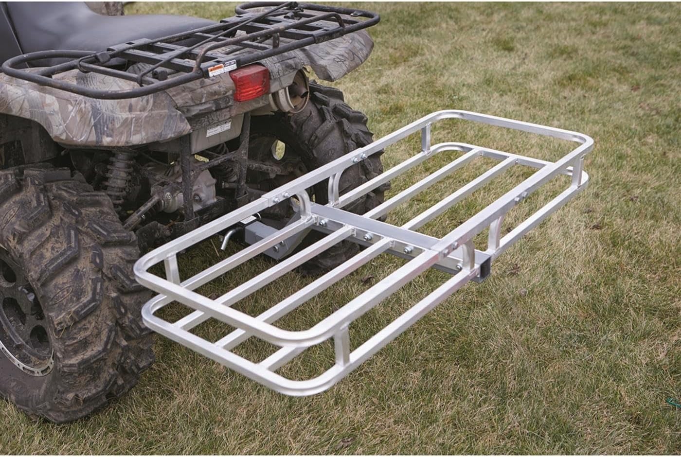 Small ATV UTV Utility Trailer Hitch Cargo Carrier Truck Camping Aluminum