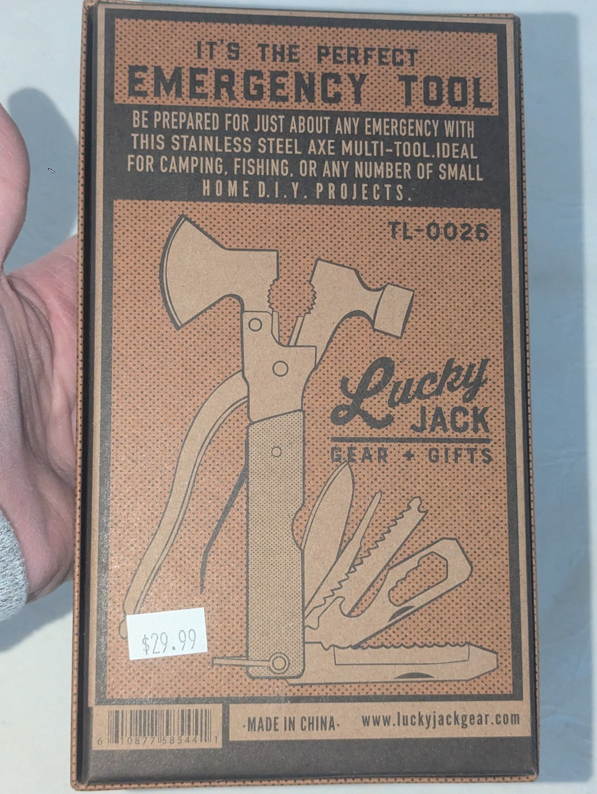 LUCKY JACK – Axe Multi-tool (TL-0026) Brand New in Package