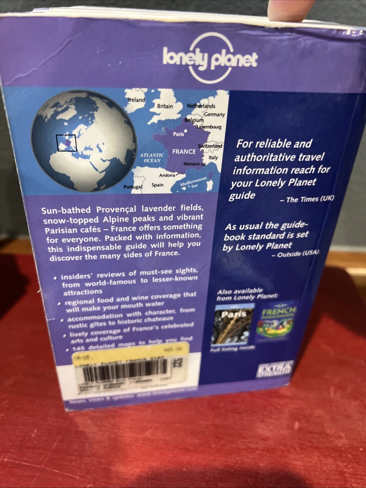 France Travel Book Lonely Planet 5th Edition Vintage
