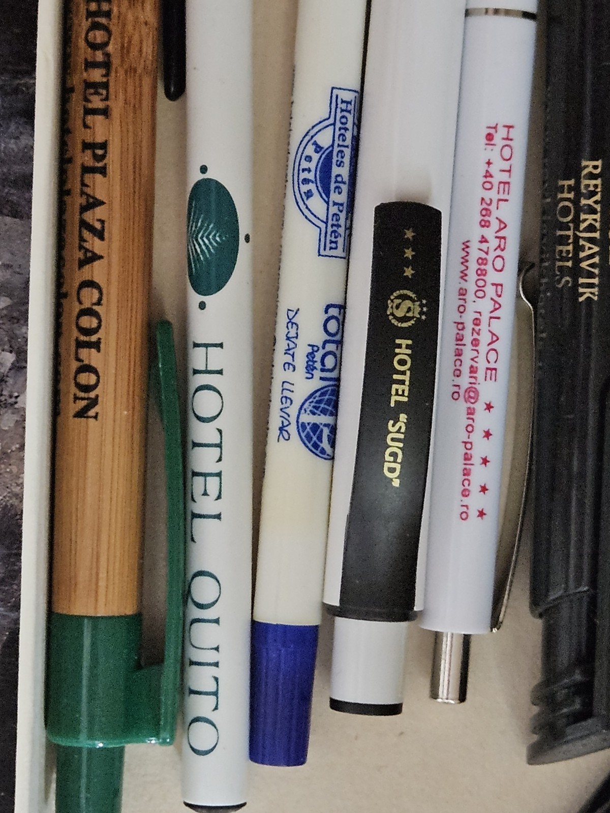 Lot Dozens Hotel Pens/ Pencils. Memories From Around The World. Exotic Locations