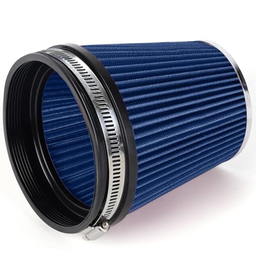 6″ Inlet Cold Air Intake Filter Cone Replacement Performance Blue (6″ Tall)
