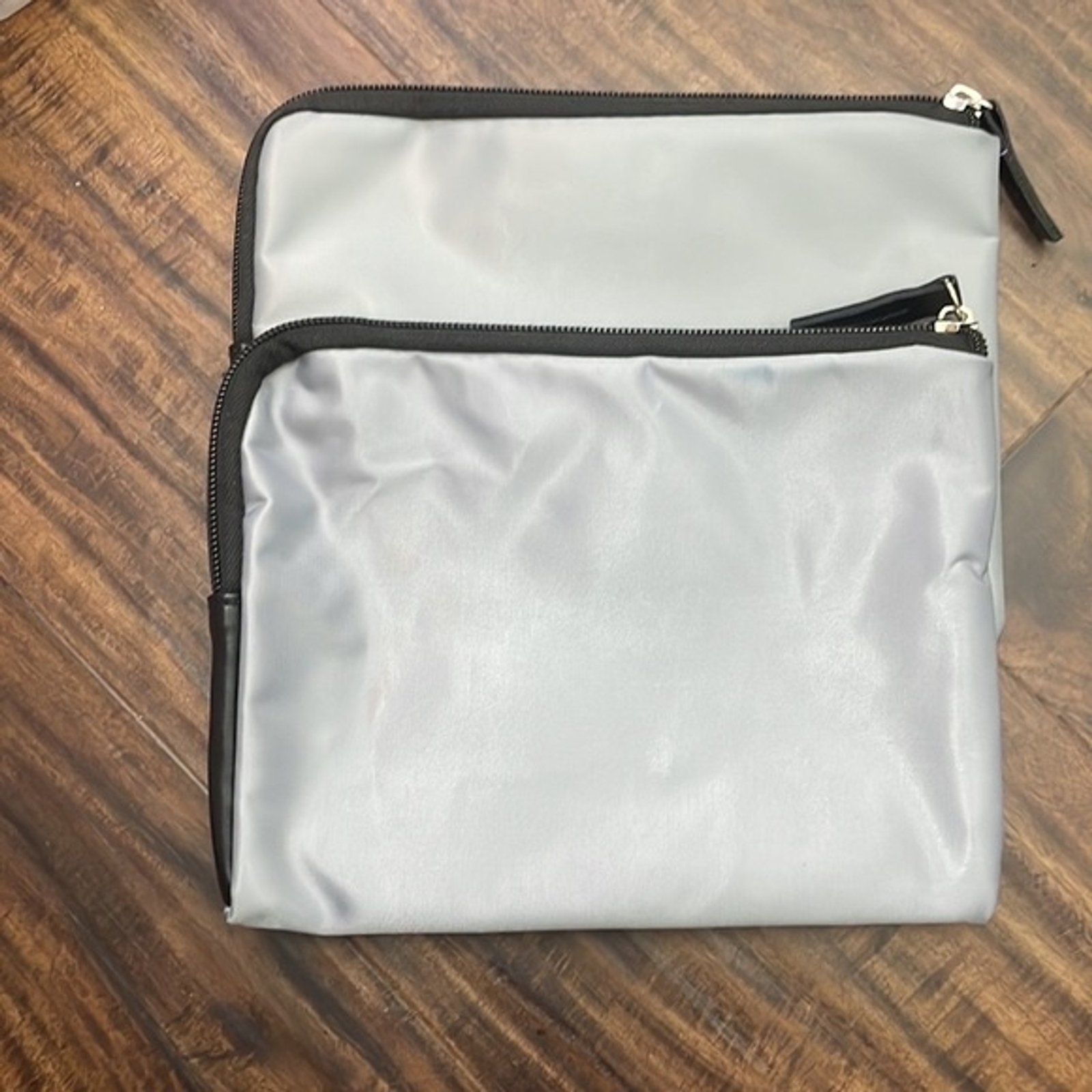 TUMI for Delta Bundle of Two Canvas Zip Travel Bag 8 x 6