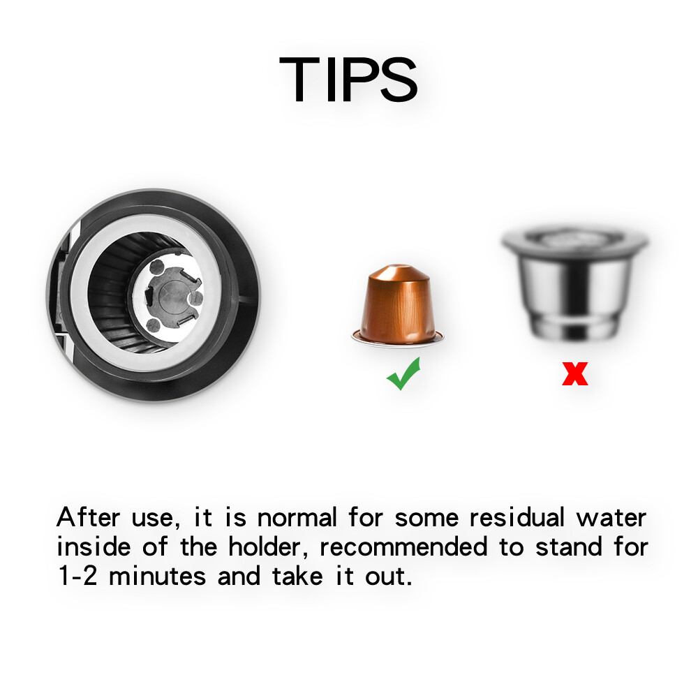 Reusable For Dolce Gusto Coffee Capsule Adapter Converter & Metal Coffee Pod Set