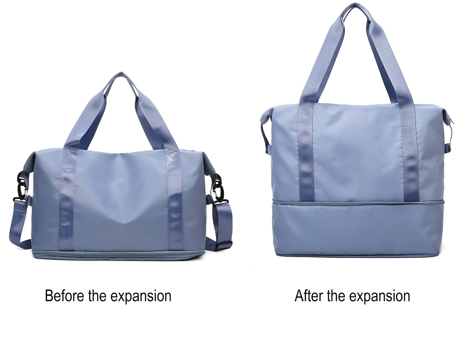 Expandable Travel Duffle Bag Weekender Carry on Overnight Bag Gym Bag for Women