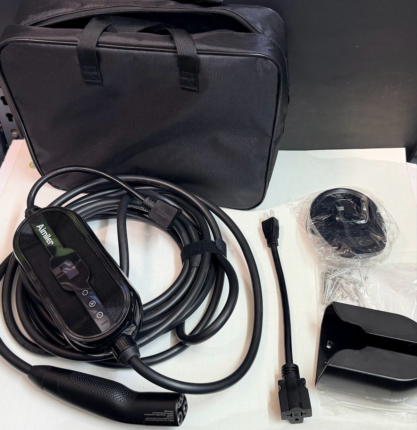 Tesla EV Charger Level 1-2 Portable 16A with 25FT Cable NACS Plug Electric Car