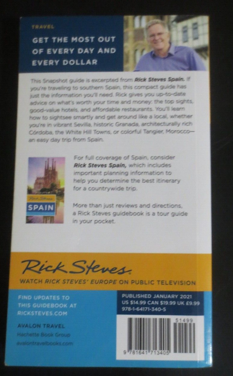 RICK STEVES SNAPSHOT SEVILA, GRANADA & ANDALUCIA 6TH EDITION PAPERBACK 358 PGS