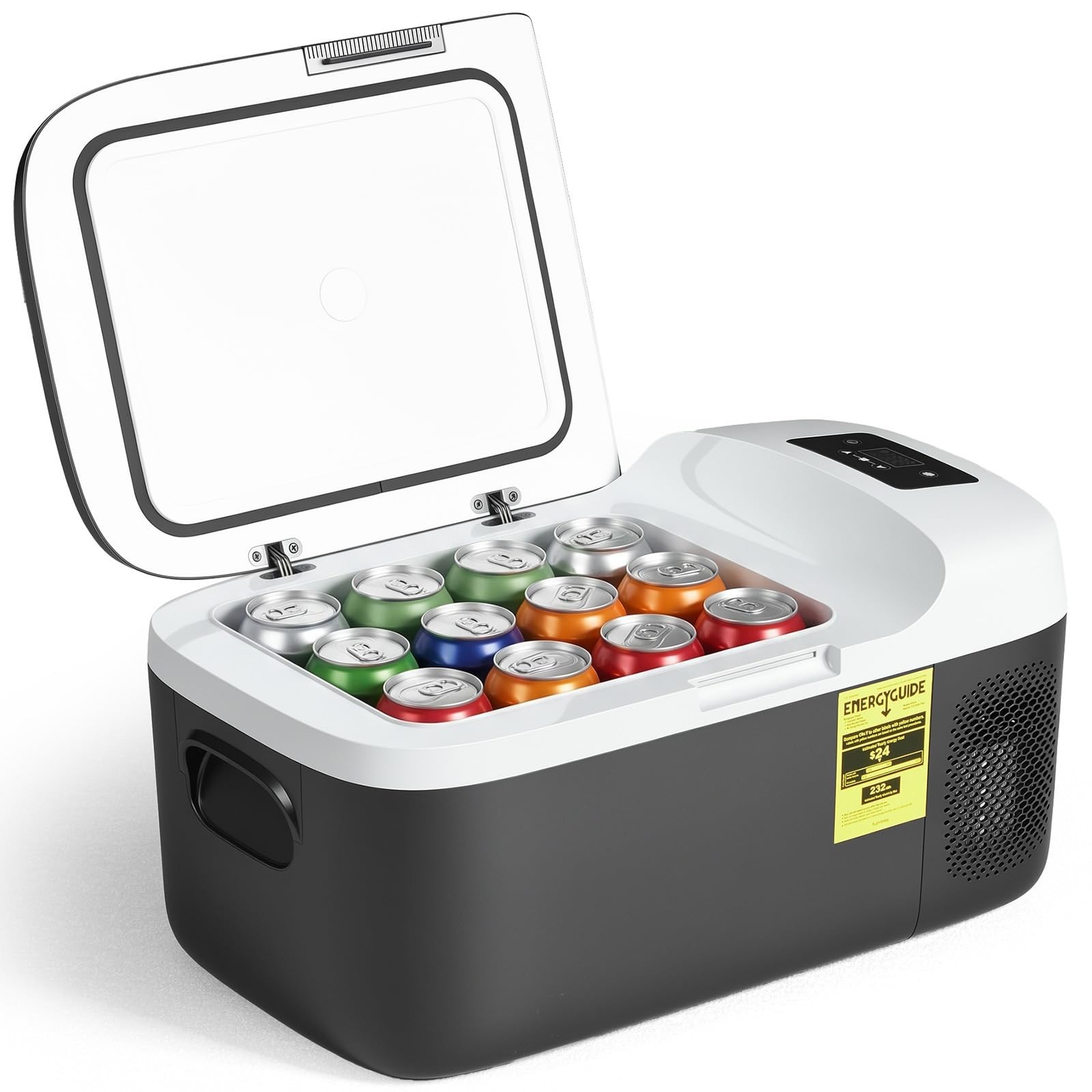 OLIXIS Portable Car Refrigerator, 17QT Single-Zone Electric Cooler for Vehicl…