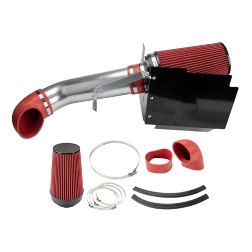 Cold Air Intake Kit with Filter Heat Shield for 1999-2006 Chevy 4.8L 5.3L 6.0L