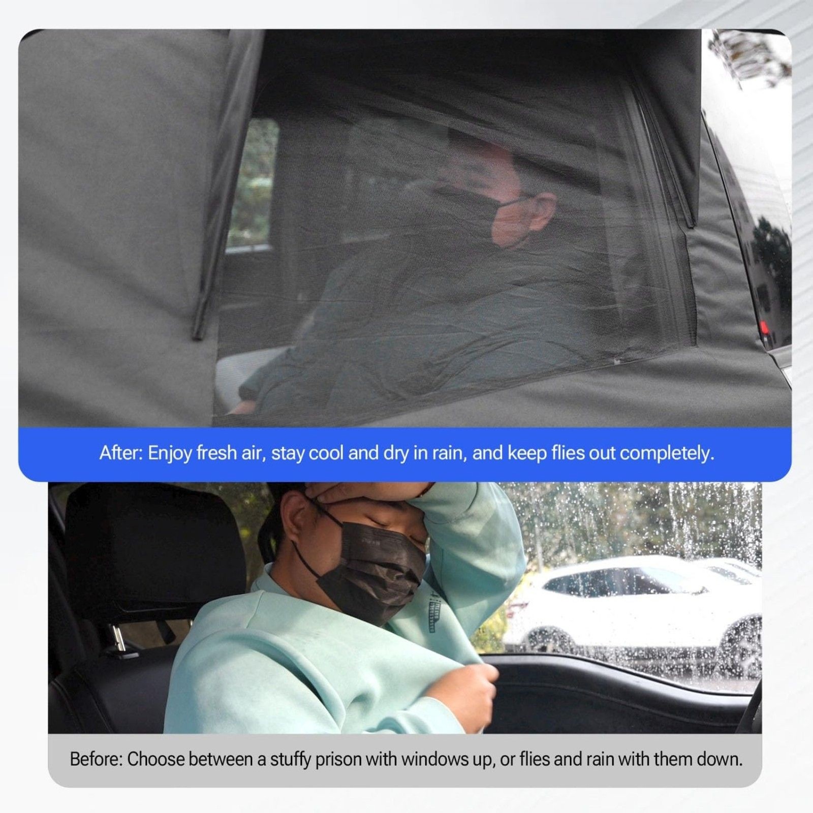 NEW Sun Shade Set Fits Ford F150 2015-2025 Front Side Window Shade Car Camping