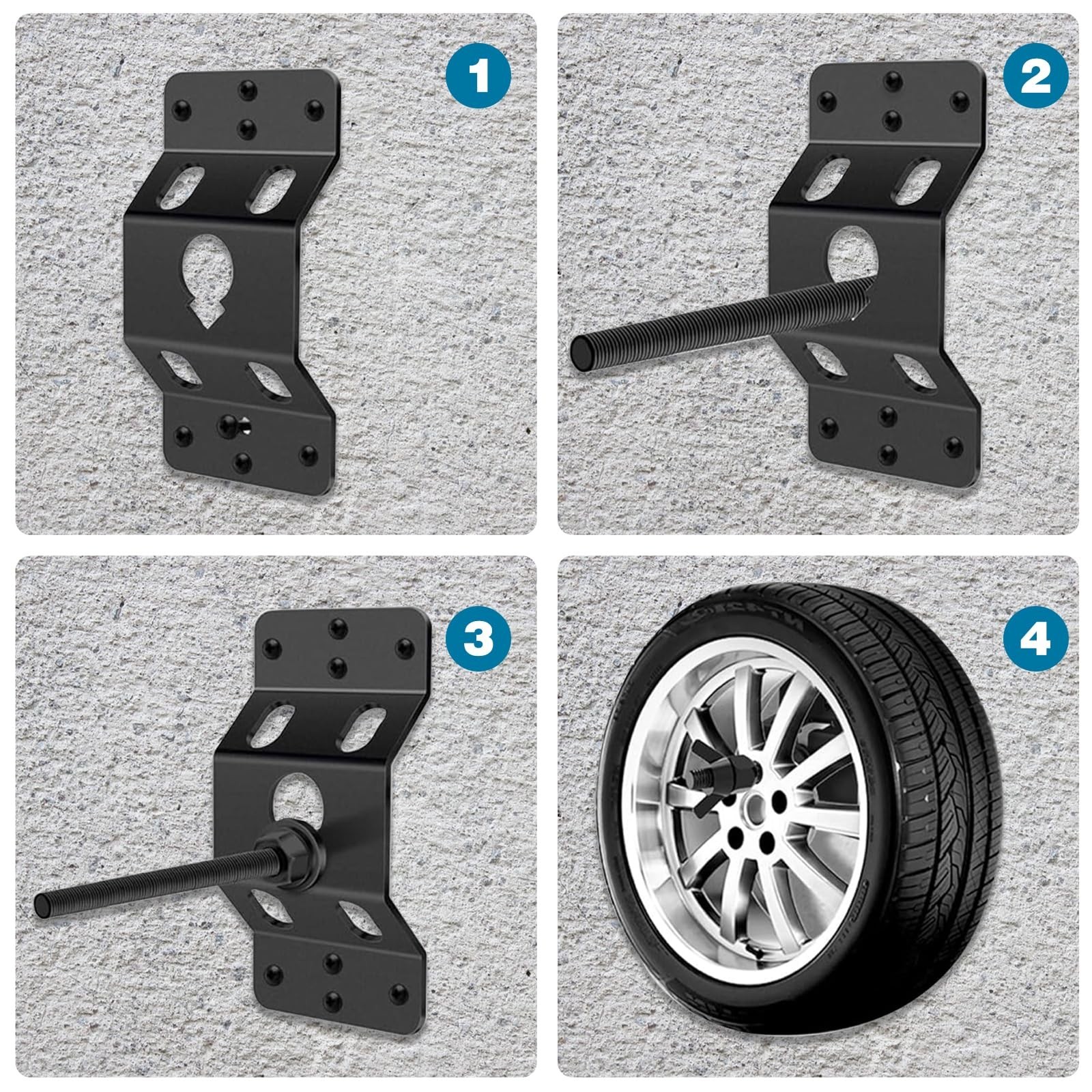 Boat Trailer Spare Tire Mount for Utility Trailer Spare Tire Holder Wall Moun…