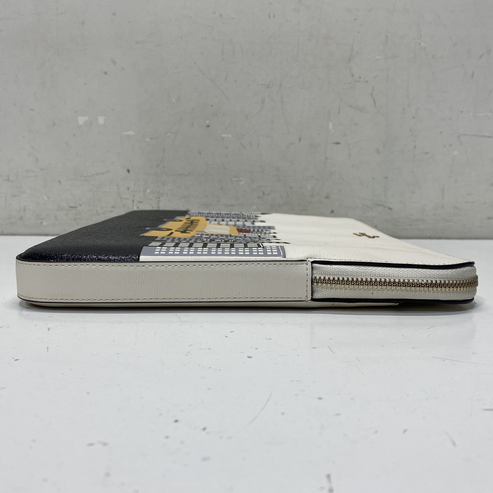 Kate Spade Multi leather Laptop Case Taxi Cab Cityscape