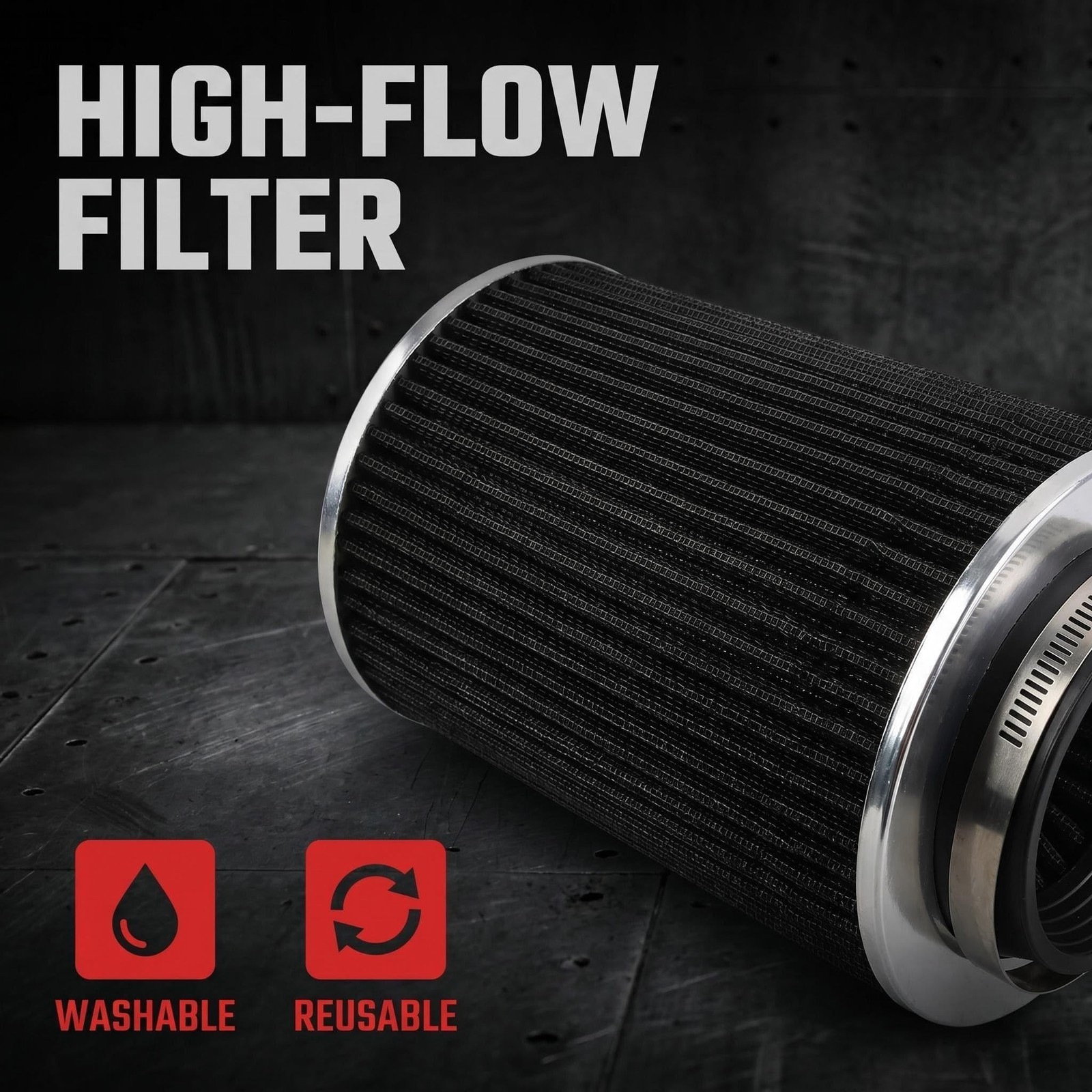 Cold Air Intake Compatible with 2007-2008 Chevy GMC Tahoe Yukon 4.8L / 5.3L /…