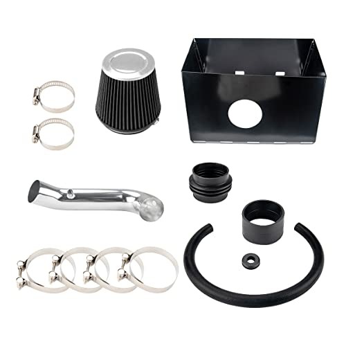 Air Intake Kit, 3.5″ Cold Air Intake System Kits + Heat Shield 62cm*32cm*23cm