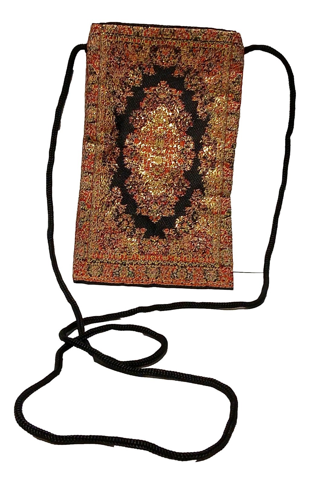 Turkish Kilim Tapestry Carpet Phone Document Rug Small Neck Pouch Travel Wallet