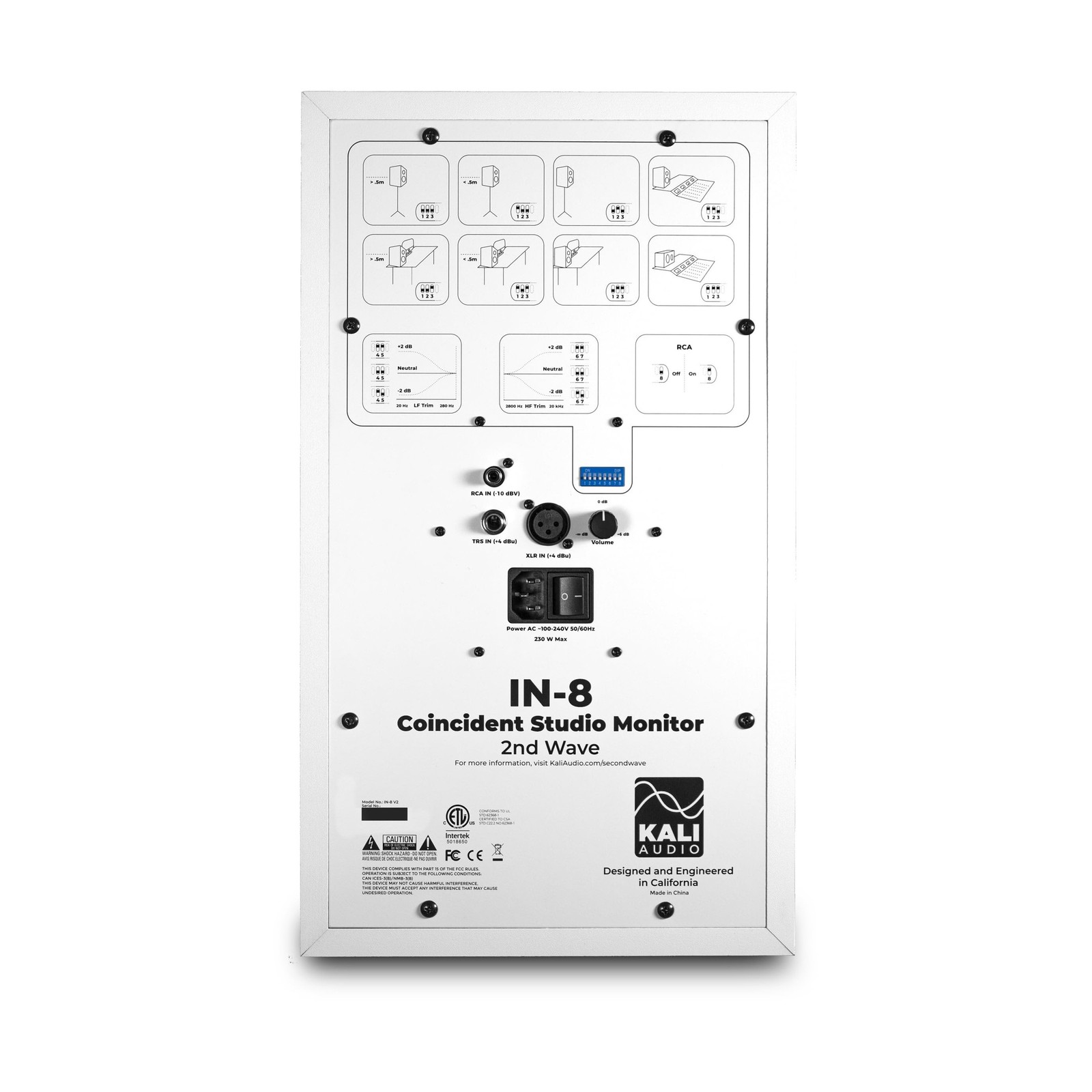 Kali Audio IN-8W V2 8″ Powered 3-Way Studio Monitor – 140W Speaker System – B…