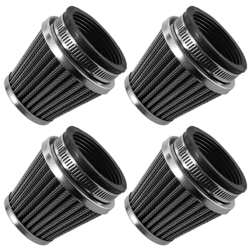 Cold Air Intake Filter for Motorcycle Turbo Vent Breather Air Intake Black 52mm