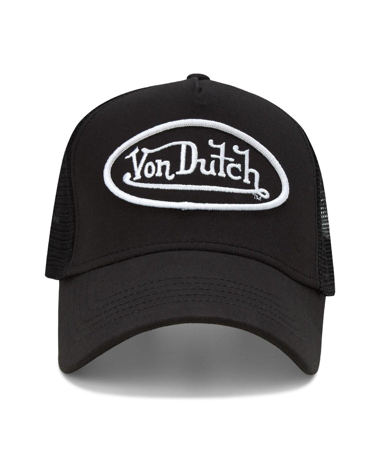 Von Dutch Unisex Trucker Hat – Retro Classic Solid Color Mesh Back Snapback B…