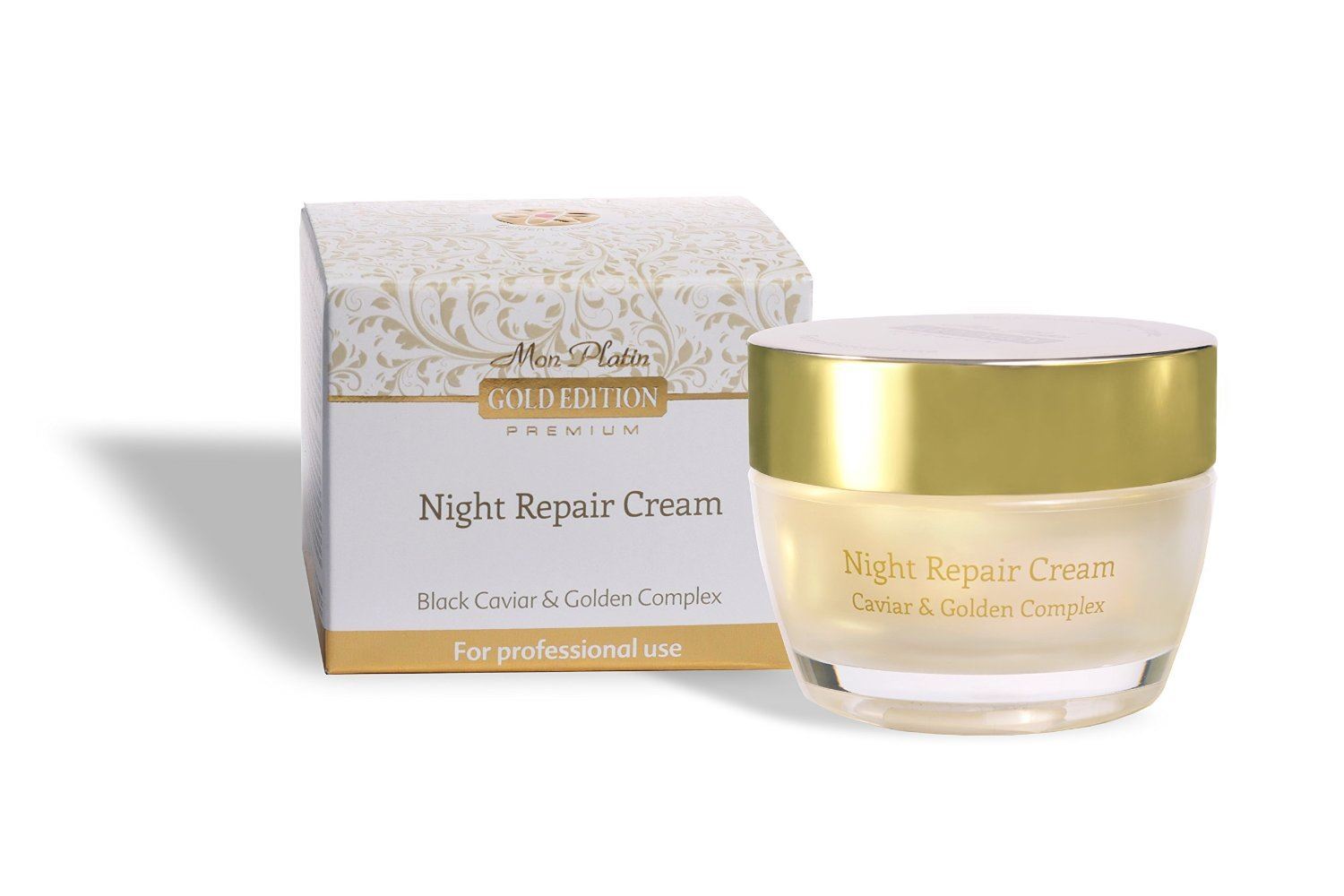Mon Platin Dead Sea Gold Edition Night Repair Cream W Black Caviar 50ml
