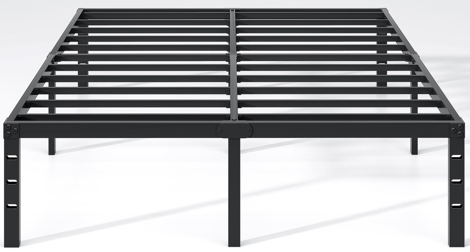 Metal Bed Frame,Queen Size Bed Frame with Storage Space,Heavy Duty Sturdy Mat…