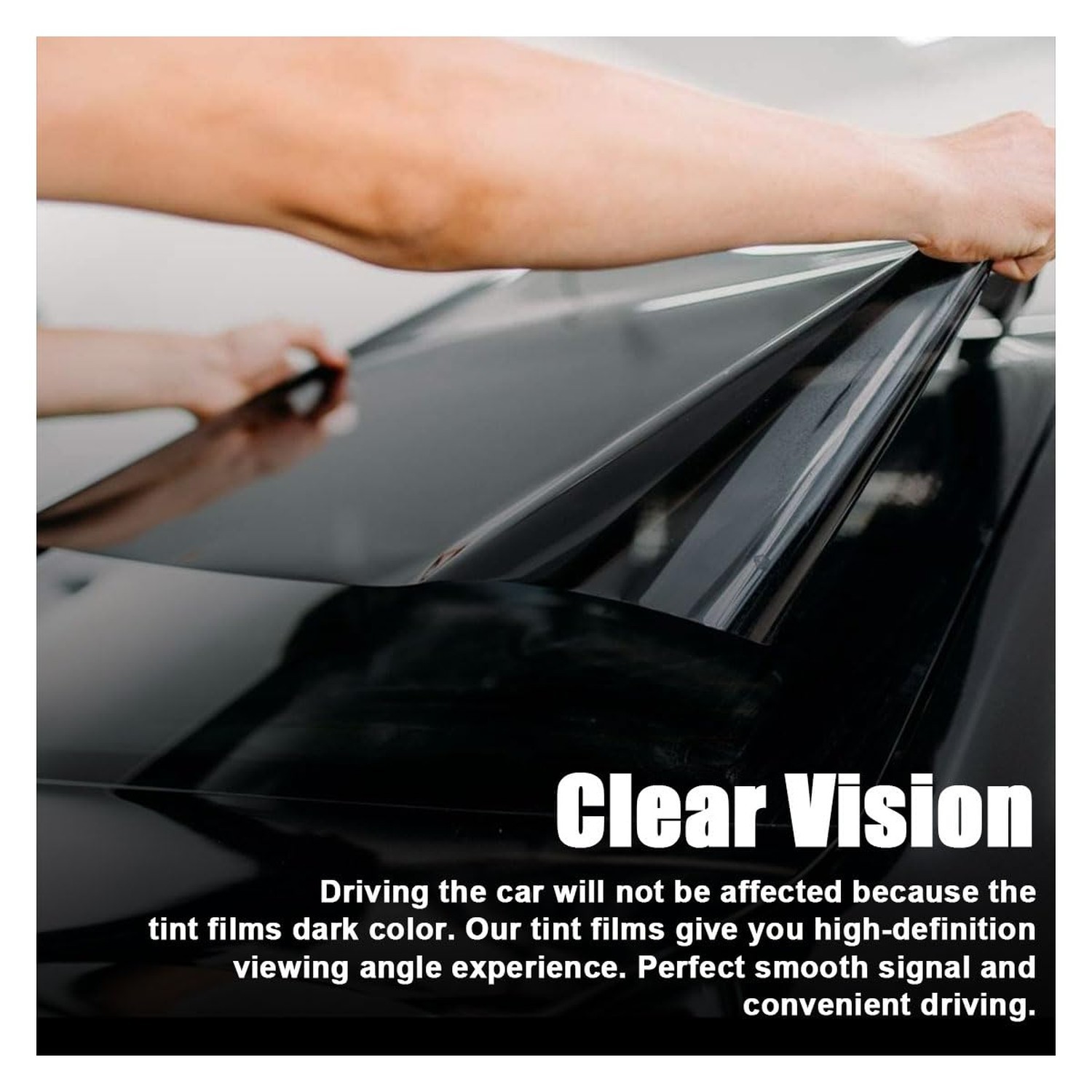 Car Window Tint Film for Auto Sun Shade Roll Width 20″×Length 19.68Ft Unive