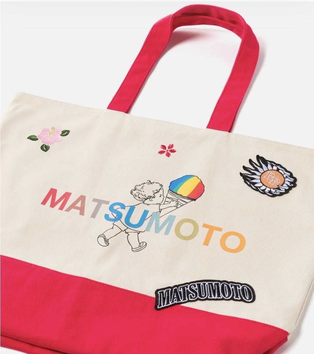 Ryoko Rain x Matsumoto Shave Ice limited edition canvas tote bag NEW