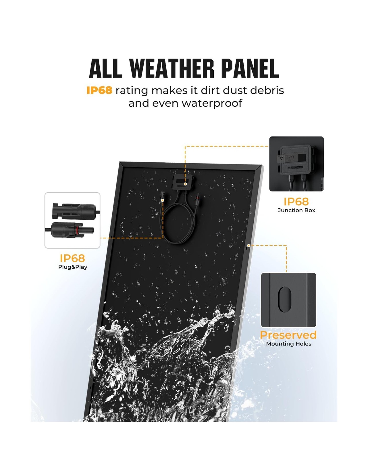 200 Watt Solar Panel 18BB, 25% High Efficiency, N-Type 12V 200W Solar Panel, …