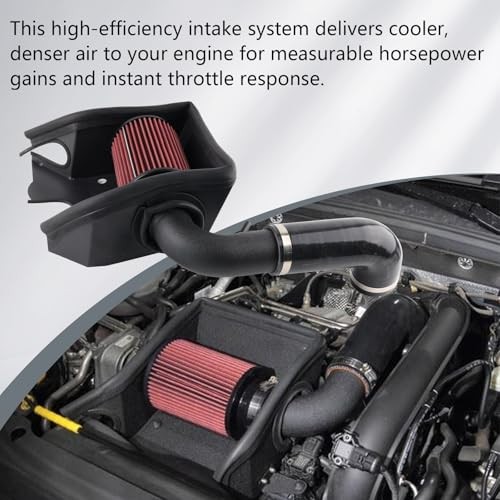 Cold Air Intake Kit with Heat Shield Compatible with VW Golf 7 Jetta Passat