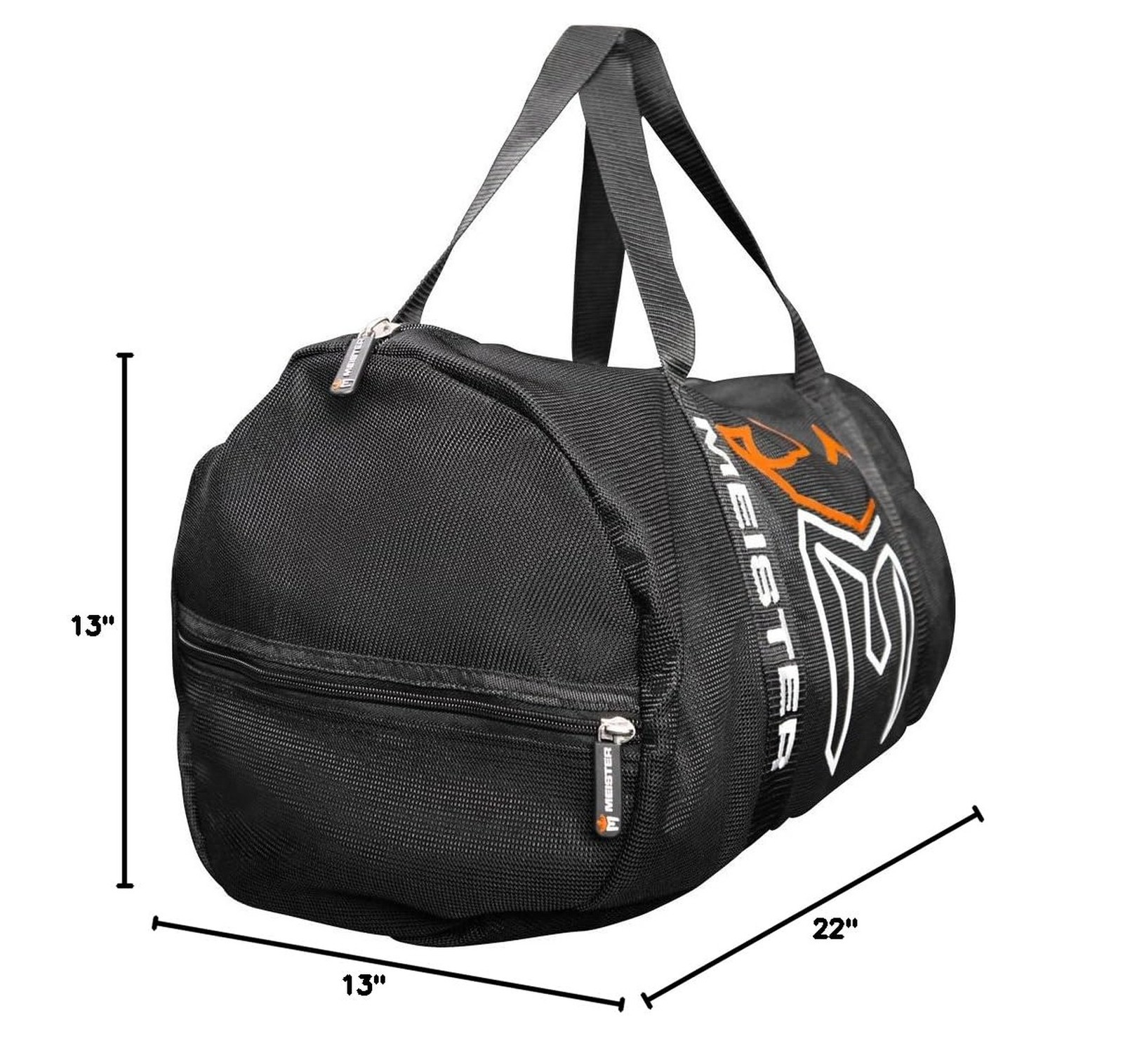 Meister Breathable Chain Mesh Duffel Gym Bag X-Large 28″x15″x15″ Black